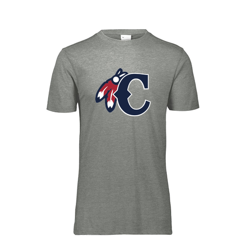 [FTSCUBGY-AS-LOGO2] Decker Men's Tri-Blend T-Shirt - Short Sleeve (Adult S, Gray, Logo 2)