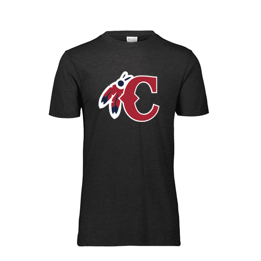 [FTSCUBBK-YS-LOGO1] Decker Youth Tri-Blend T-Shirt - Short Sleeve (Youth S, Black, Logo 1)