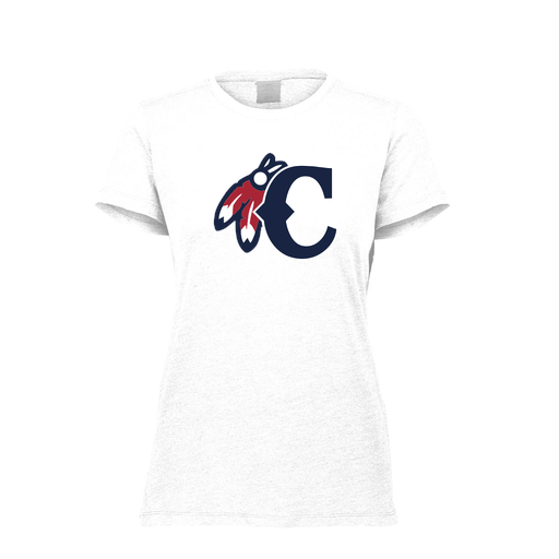 [FTSCUBWH-FAXS-LOGO2] Decker Women's Tri-Blend T-Shirt - Short Sleeve (Female Adult XS, White, Logo 2)