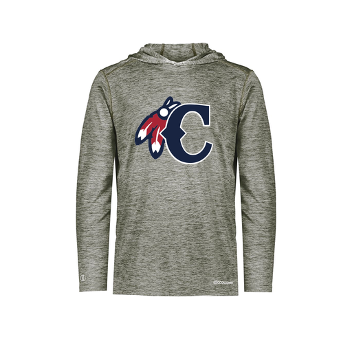 [FOLHCGGY-AS-LOGO2] Decker Men's Charge Hoodie (Adult S, Gray, Logo 2)