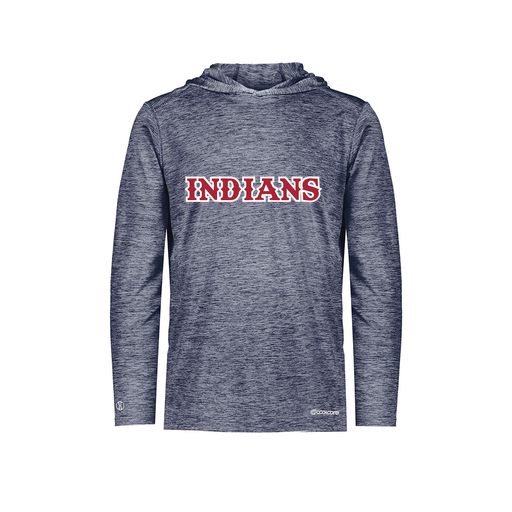 [FOLHCGNV-YS-LOGO3] Decker Youth Charge Hoodie (Youth S, Navy, Logo 3)