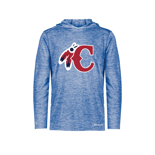 [FOLHCGRY-YS-LOGO1] Decker Youth Charge Hoodie (Youth S, Royal, Logo 1)