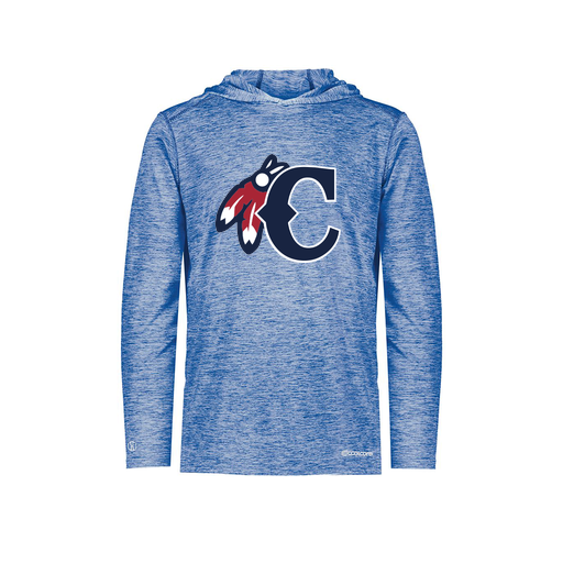 [FOLHCGRY-YS-LOGO2] Decker Youth Charge Hoodie (Youth S, Royal, Logo 2)