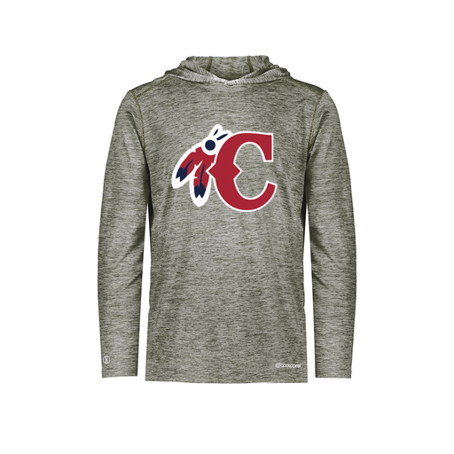 [FOLHCGGY-YS-LOGO1] Decker Youth Charge Hoodie (Youth S, Gray, Logo 1)